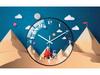 Creative Astronaut Children's Silent Wall Clock: Ideal for Bedrooms & Living Rooms
