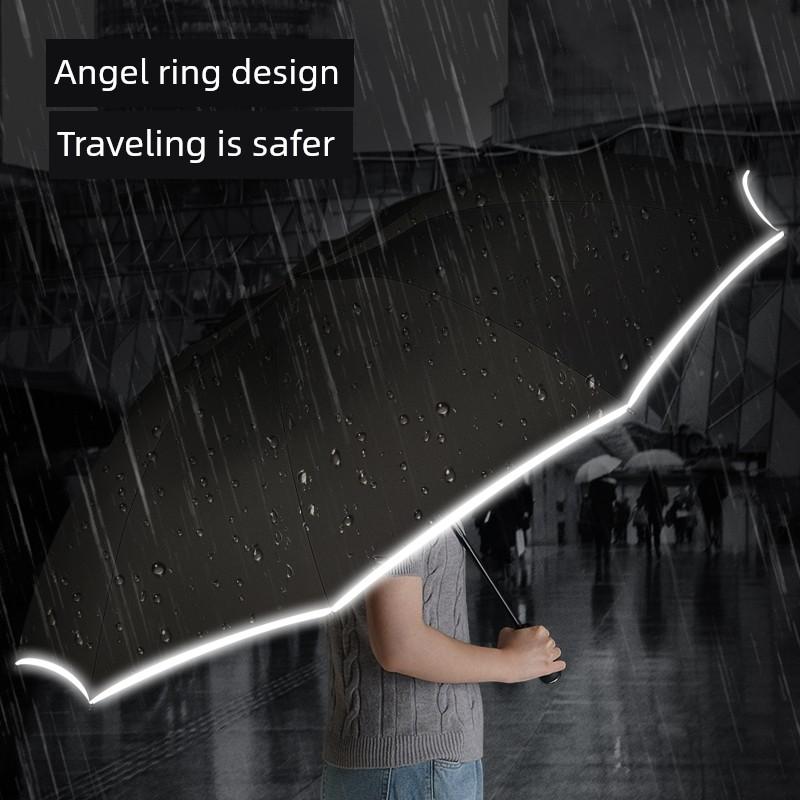 Full-Automatic Umbrella Folding Umbrella for Boys Oversized Extra Large Reinforced Thickened Strong Wind-Resistant Women Rain Or Shine Dual-Use