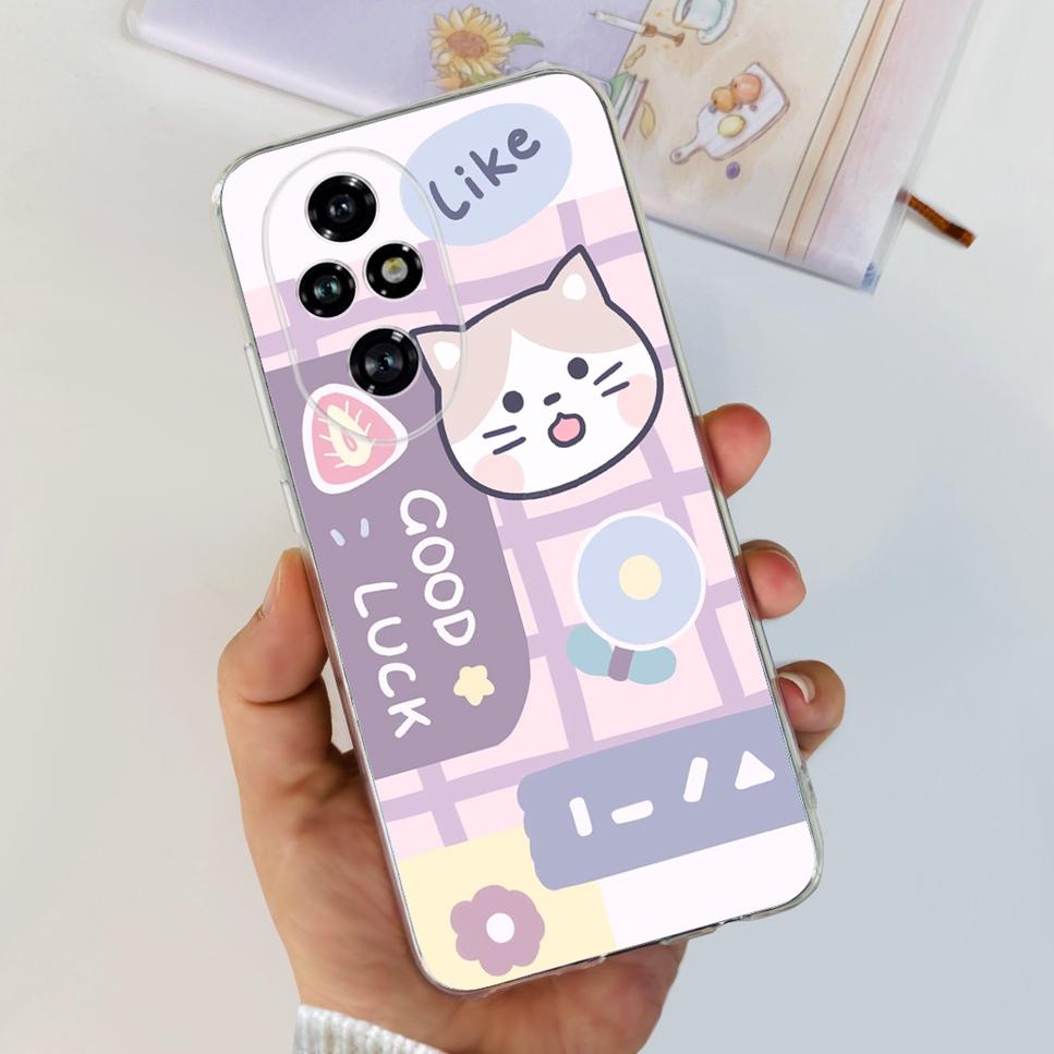 For Huawei Honor 200 6.7"Case Cute Cartoon Panda Astronaut Soft Silicone TPU Cover For Honor 200Pro Honor 200 Lite 5G Phone Case