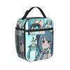 Cartoon Singer Hatsune Miku Insulated Lunch Bags Cooler Bag Reusable,Meal Container Large Tote Lunch Box Food Bag