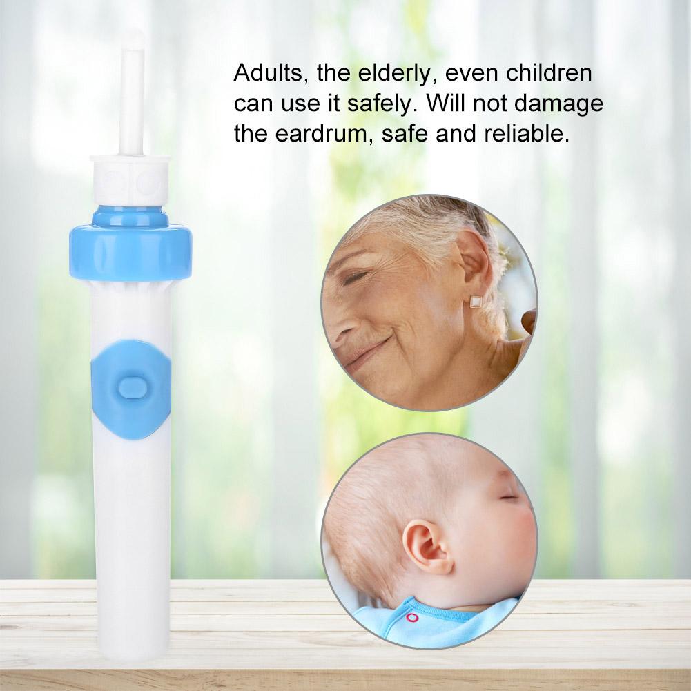 Comfortable Ear Cleaner Electric Vacuum Ear Cleaning Tool Soft Child Mute Earpick