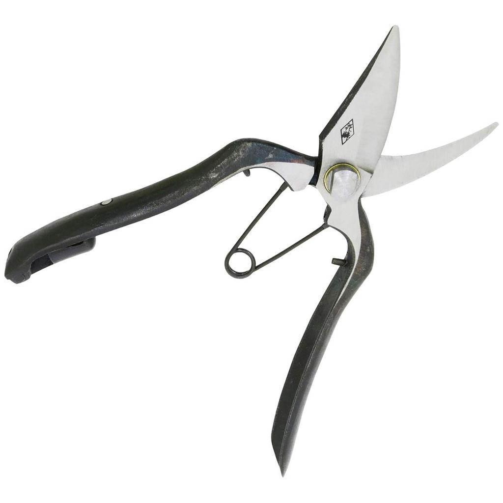 KONYO Hanasui Professional Pruning Shears with Gold 5cm Stopper, 30561, 180mm, Body Depth 2.1cm, Body Height 19.1cm, Body Width