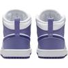 Jordan Air Jordan 1 Abrasion Resistant Mid Top Children's Basketball Shoes Purple White Kids' DQ8424-500