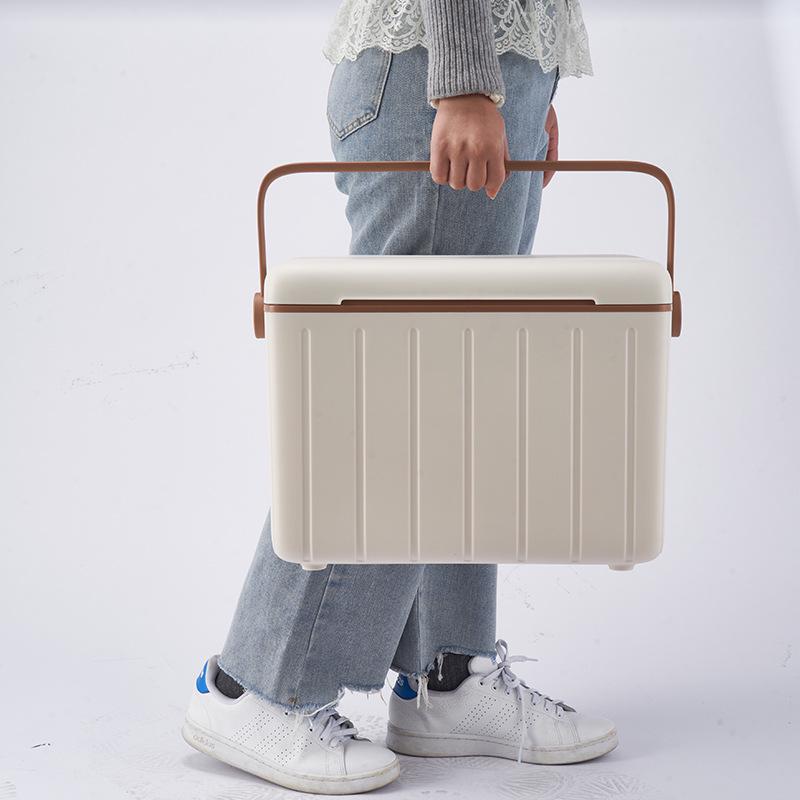 Portable 18L Insulated Cooler Box for Camping & Fishing - Ice Storage Bucket for Picnics & Gifts