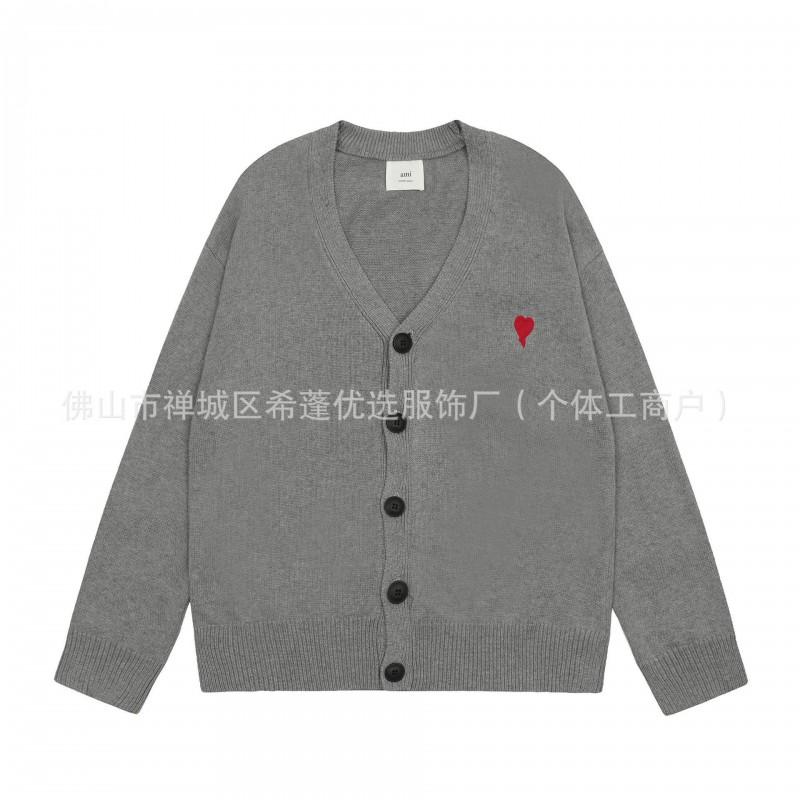 Übergroßer Strickpullover mit Herzjacquard Rundhalsausschnitt Lockerer Schnitt Unisex Lässiger Pullover