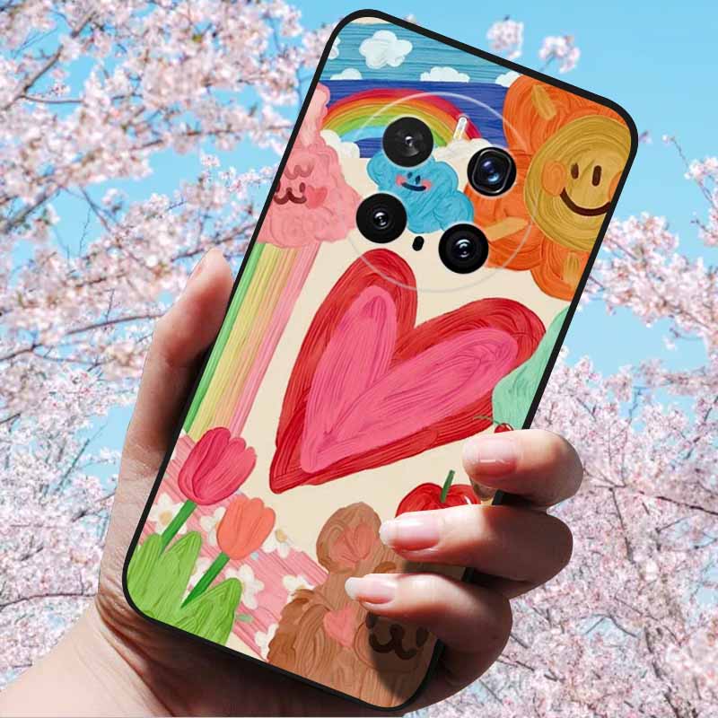 For Honor Magic7 Pro / Magic7 5G Cases 3D Relief Flower Emboss Soft Silicone For Magic7 Pro Magic 7 3D Cartoon Back Cover Cases