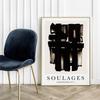 Poster Soulages Abstraction Painting