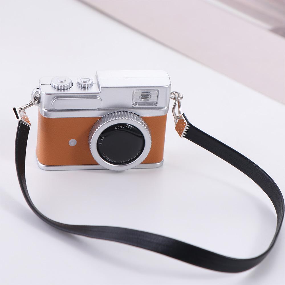 Pretend Play Simulation Camera Witn Flash Lamp Dollhouse Mini Digital Camera  1/12 Doll