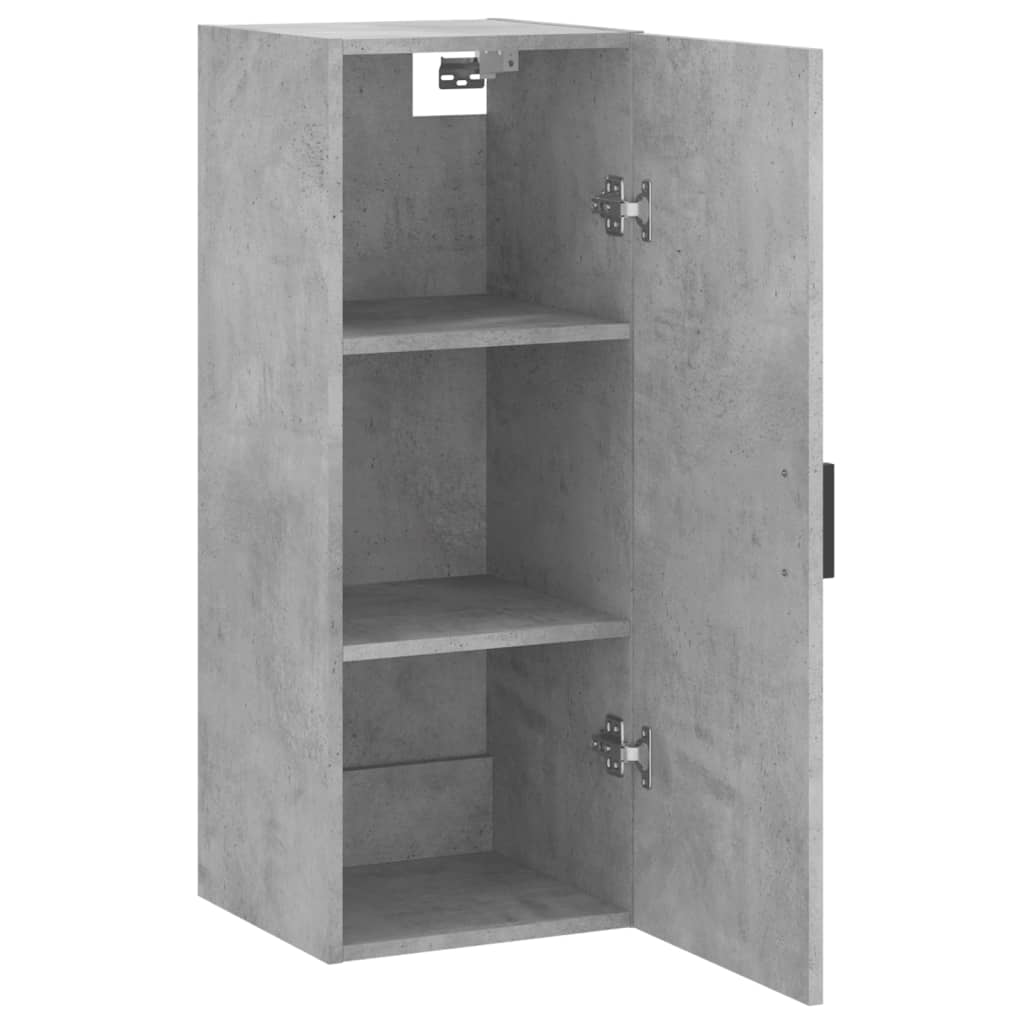 Wall Cabinet Concrete Grey 34.5 x 34 x 90 cm