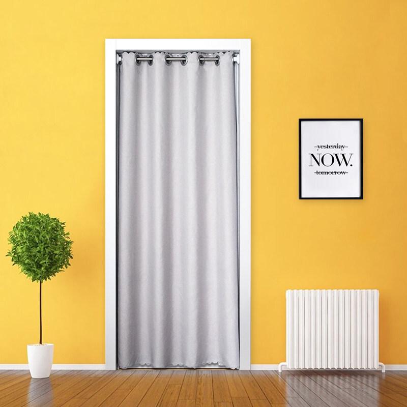 Yuzhiyun No-Punch Nylon Privacy Door & Partition Curtain дымчато серый/120x200см