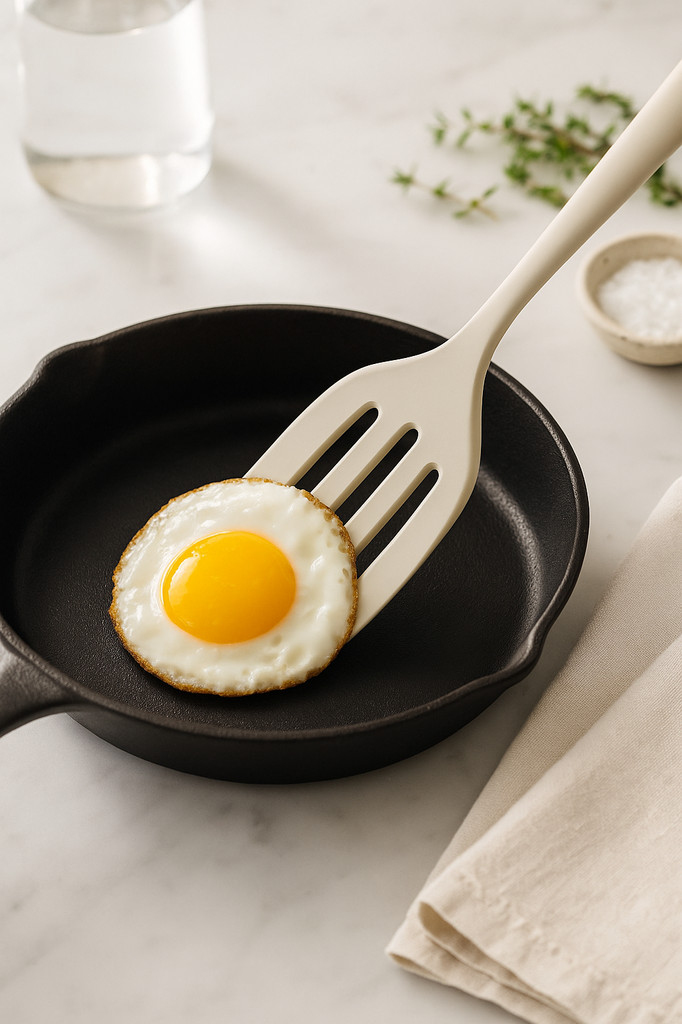 1 Stück kleine integrierte Silikon-Bratschaufel, Kochsteak-Bratschaufel, Küchenbratschaufel, Ei, gebratener Fisch, Schaufel, Kochwerkzeug