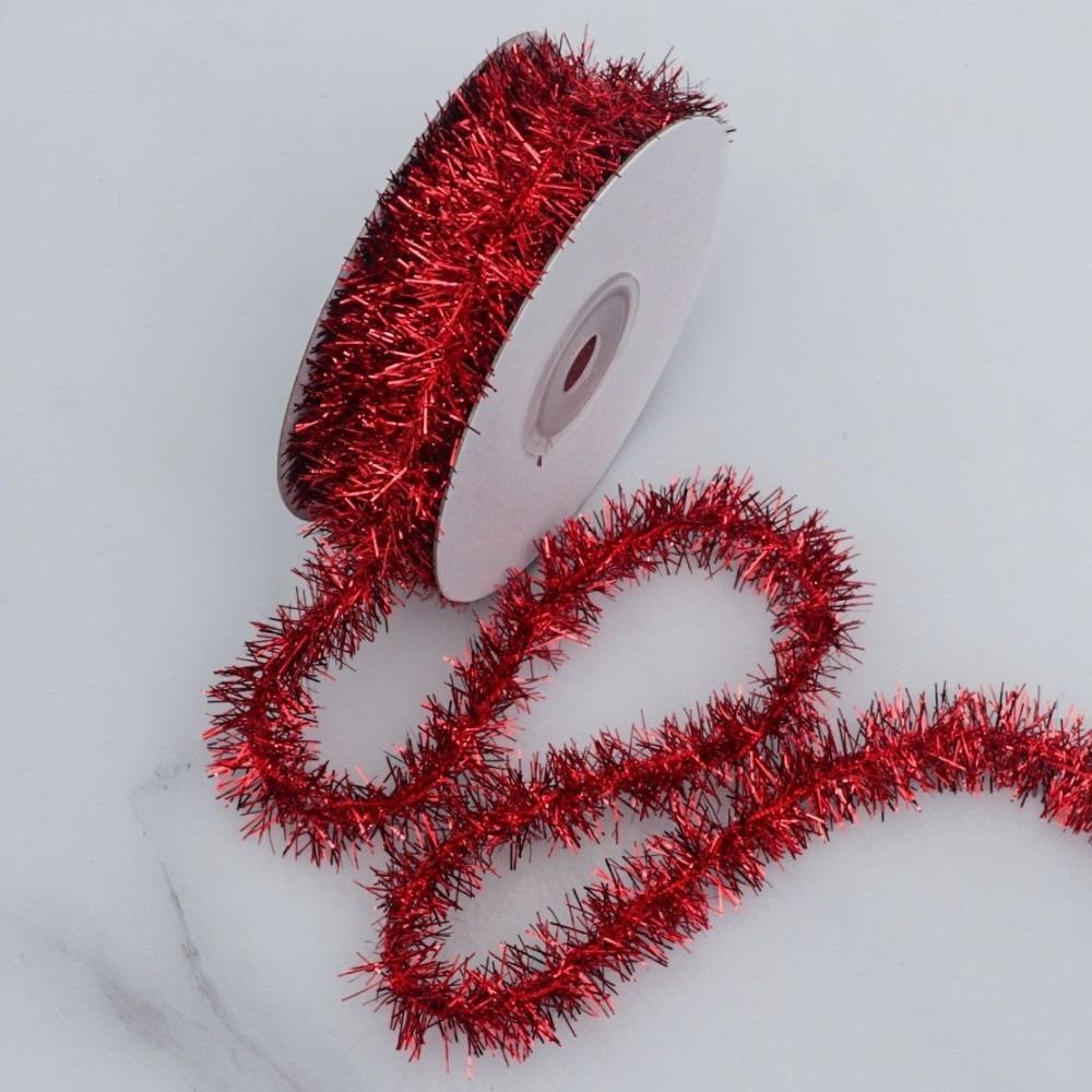 Glitter Finish Tinsel Ribbon Garland 10 Yards Length Foil Tinsel Garland Wedding Decoration