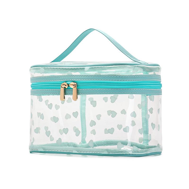 Modische PVC Tragbare Toiletten Tasche Reise Kosmetik Aufbewahrung Multifunktionale Tragbare Wasserdichte Kosmetiktasche