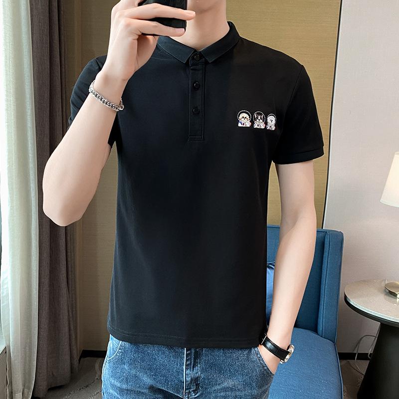 Short Sleeve Korean Thin Solid Color Men 'S Casual Summer Polo Shirt