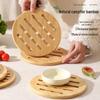 Yuechang Nan Bamboo Heat-Resistant Anti-Scald Placemat & Vegetable Plate Set 