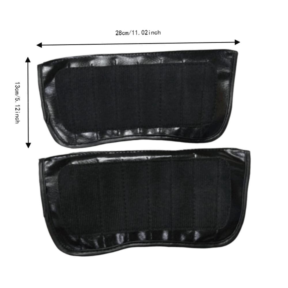 2PCS Padded Empty Wrist Sandbag Cover PU Leather Black Empty Weight Covers Pair Home Workout