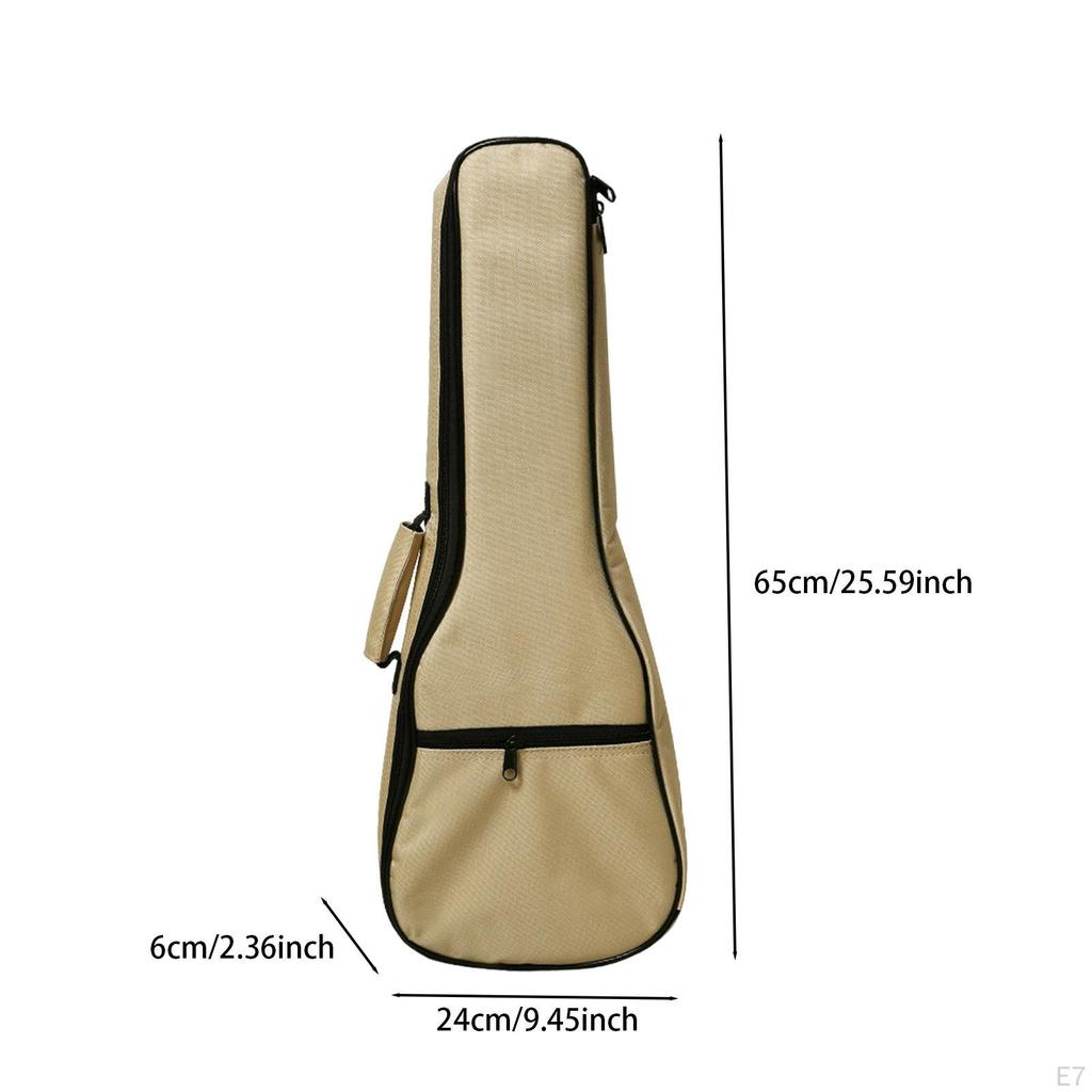 Ukulele Bag Carry Case Lightweight Adjustable Shoulder Straps Gig Padded for