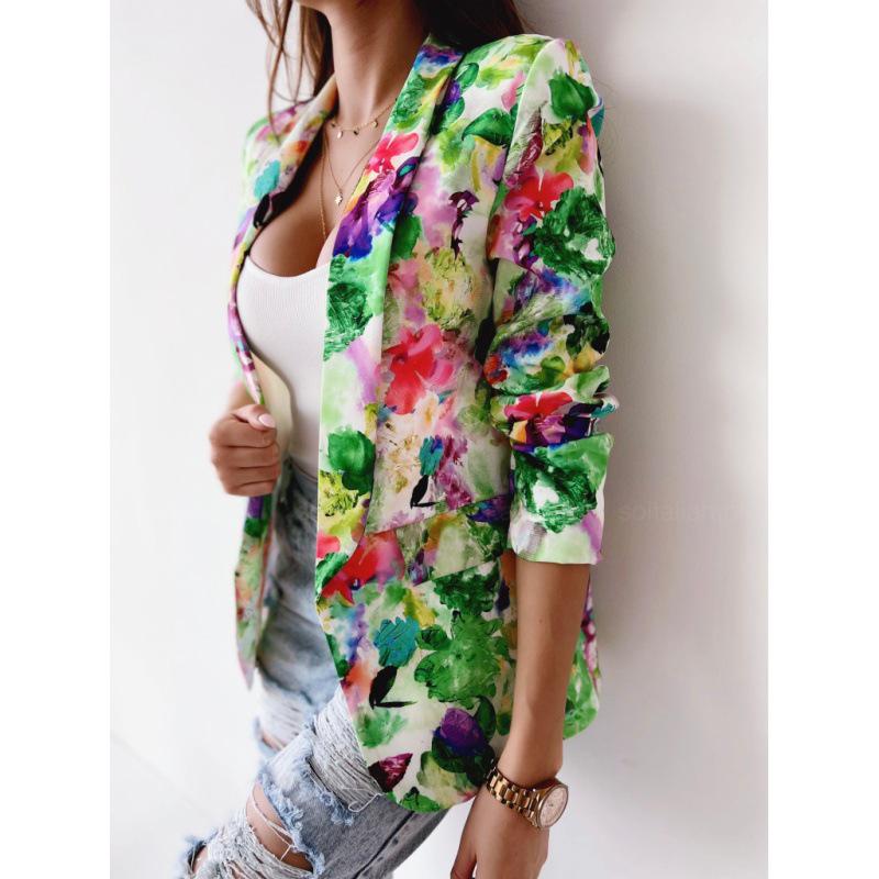 2022 Women's Floral Spring Suit Jacket