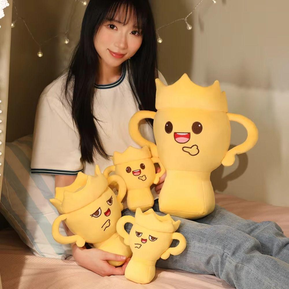 Simulation Trophy Shape Plush Doll PP Cotton Victory Championship Plush Toys  Sporting Events
