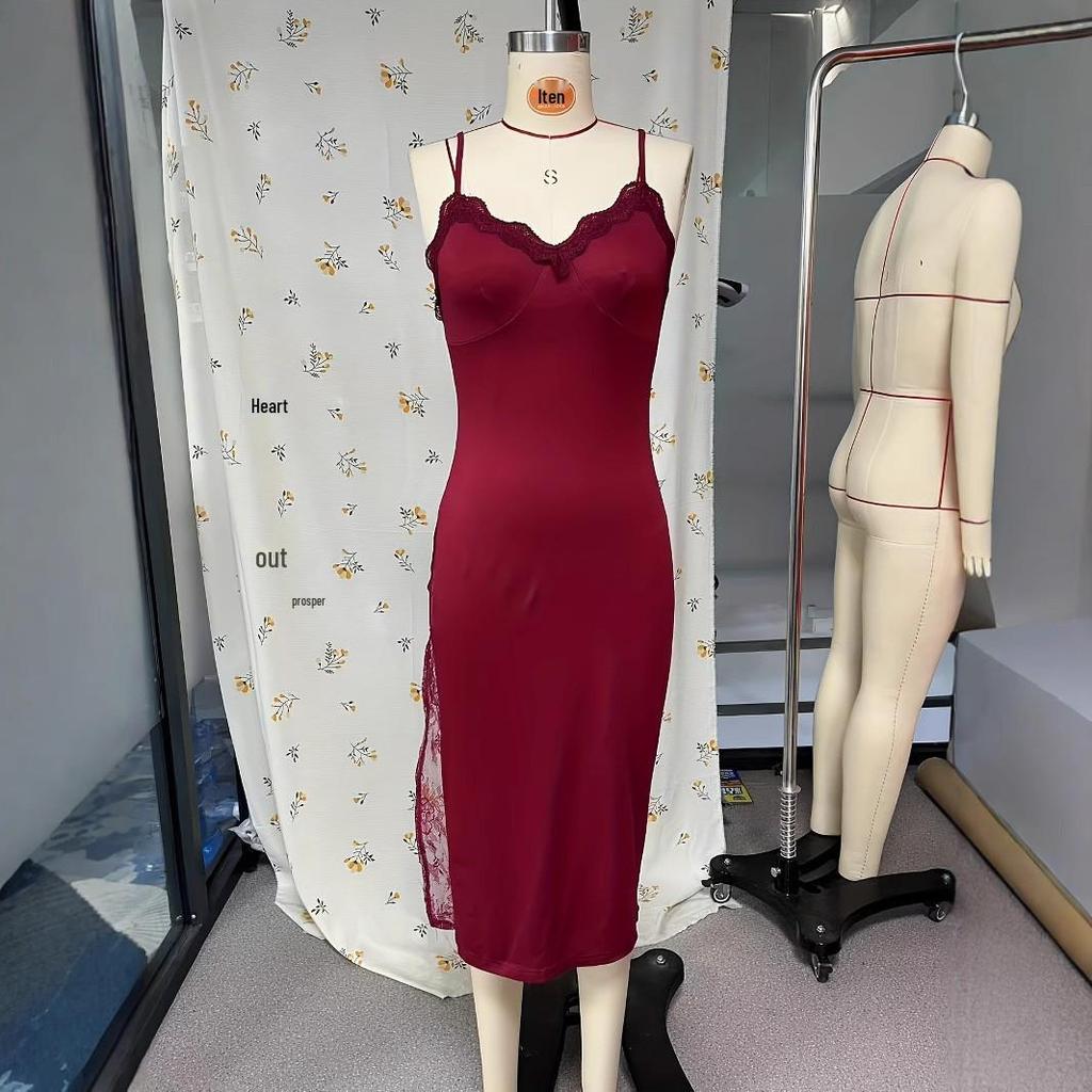 Women's Summer Lace Sling Bodycon Sheath Sexy Nightdress - Pure Desire Style