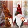 3 Pieces Christmas Gnome Plush Decorations, Christmas Swedish Gnome Tomte Scandinavian Plush Doll Snowman, Reindeer and Christmas Santa Gnome Plush fo