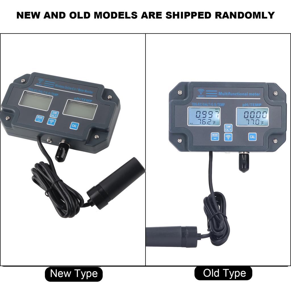 PHW3988 Multiparameter Water Quality Tester APP Remote Control PH EC TDS SALT S.G Temperature Meter Online Monitor