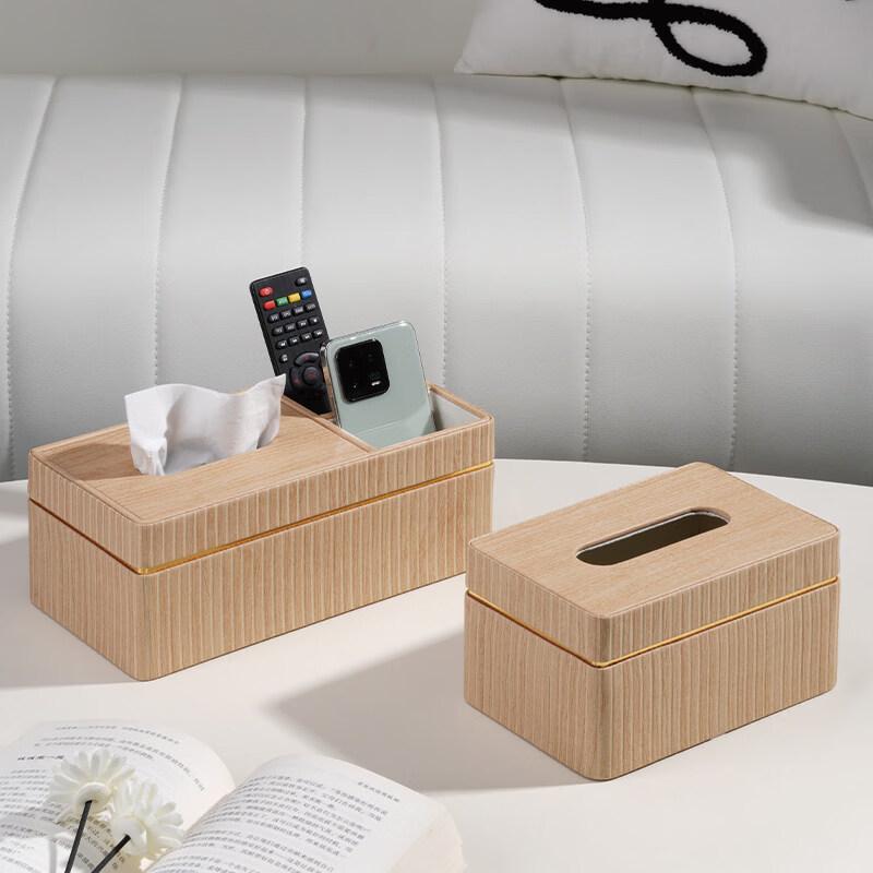Light Luxury Leather Tissue Box