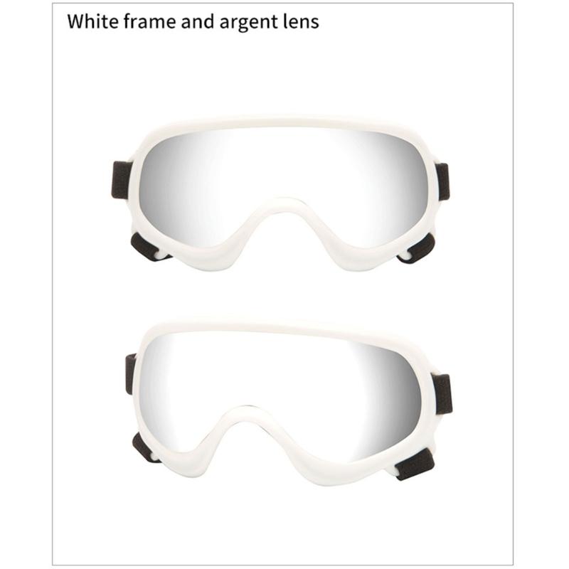 Winddichte Hunde Sonnenbrille Geeignet für Mittelgroße Große Hunde Haustierbrille für Schnee Strand Outdoor Schneesport Augenbekleidung