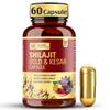 Multani Essentials Shilajit Gold & Kesar 60 Capsules Ayurvedic Vitality Formula With Ashwagandha Safed Musli Gokhru