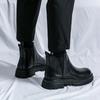 Herren formelle Stiefel Modischer britischer Gentleman-Stil Täglich Freizeit Geschäft Büro Party Motorrad Dicksohlige Schwarze Schuhe