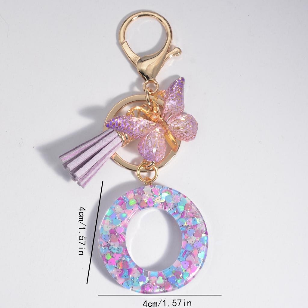 Schmetterling Brief Schlüsselanhänger Anhänger Schlüsselanhänger, Mädchen Accessoires, Schultaschenanhänger