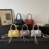 Borsa a Spalla Grande Capacità Monocolore Vintage