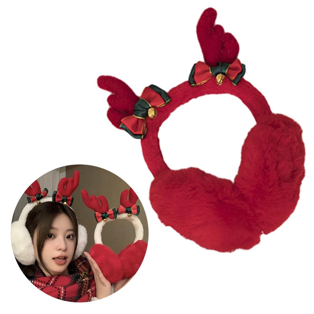 Cute Christmas Theme Plush EarMuffs for Women and Kids Ear Warmer Headband for Winter Christmas New Year Gifts