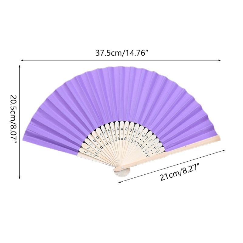 Éventail à main vierge DIY en papier et bambou, éventails pliants pour la pratique de la calligraphie, de la peinture, décoration de mariage, cadeau
