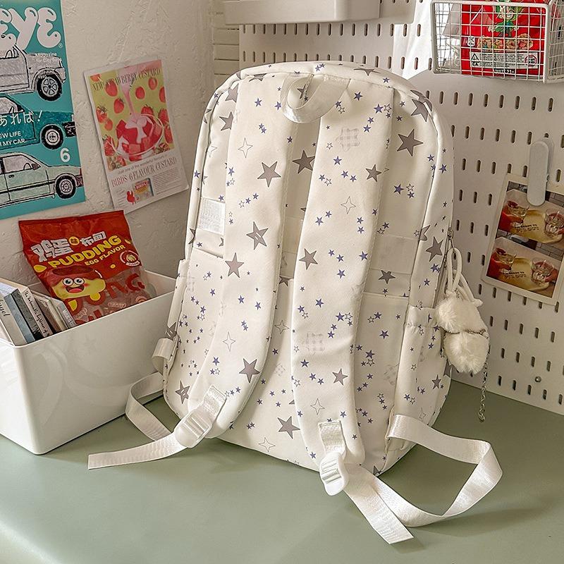 High Value, Fresh and Cute Candy Color, New Star Bar, High School Student Large-capacity Backpack.