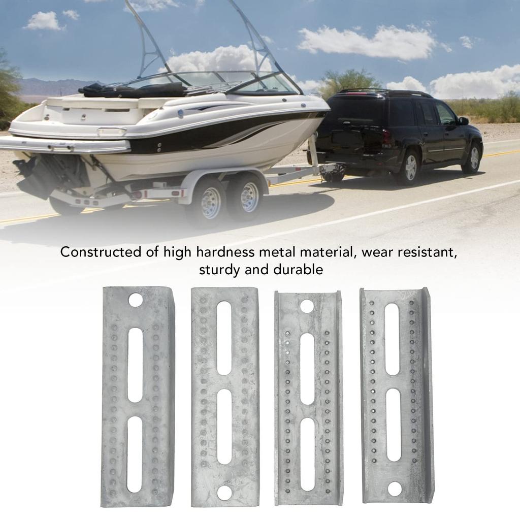 Auflagehalter verzinkt schwenkbar Auflagehalter-Set verstellbar für 3x3 Bootsanhänger Querträgerbefestigung,
