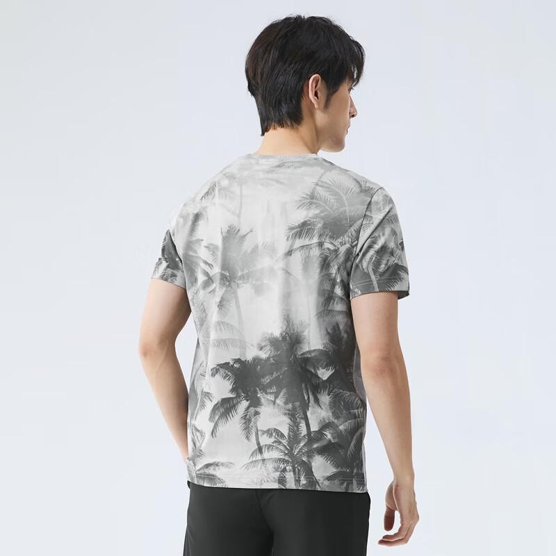 Qipai Men s Cooling Holiday Coconut Print T-shirt XL