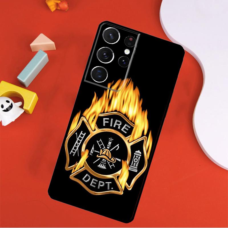 Feuerwehrmann Feuer Feuerwehrmann Handyhülle Für Samsung Galaxy S25 Ultra S24 Ultra S9 S10 S20 S21 S22 S23 Plus S24 FE Hülle