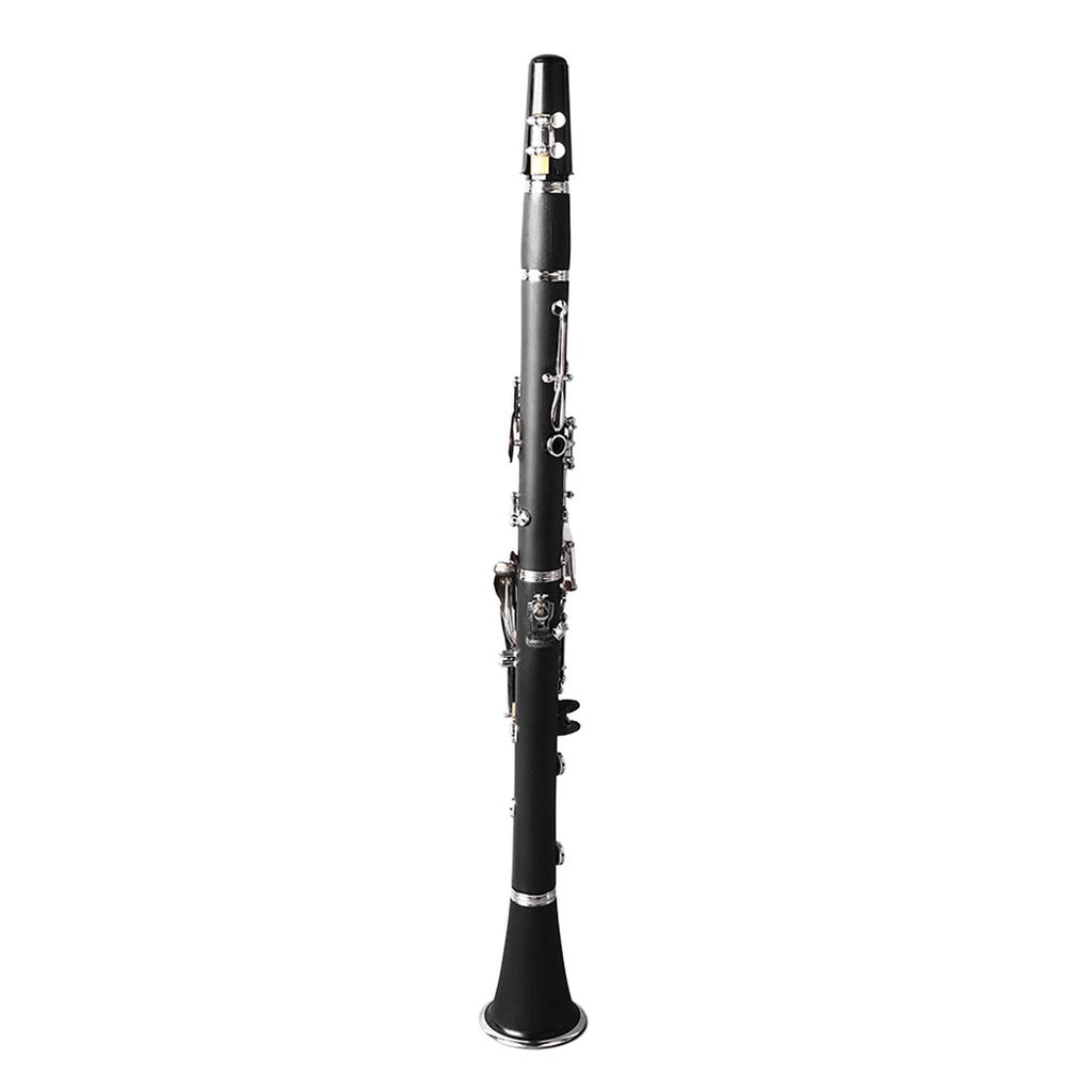 Bb Clarinet Engineering Plastic Ni Plated Key Professional Clarinet with Gloves Shoulder Strap