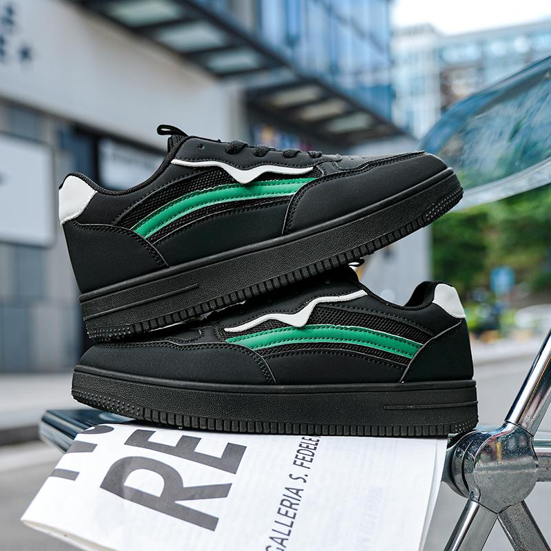Men 's Casual Four Seasons Fashion Skateboarding  Students Comfortable Sneakers Boys Trending Soft Sole Breathable Shoes