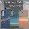 For Samsung Galaxy S26 Plus Magnetic Magsafe Case with Carbon Fiber Aramid Cover Ultra Slim Protective Cover Aramid Fiber Woven