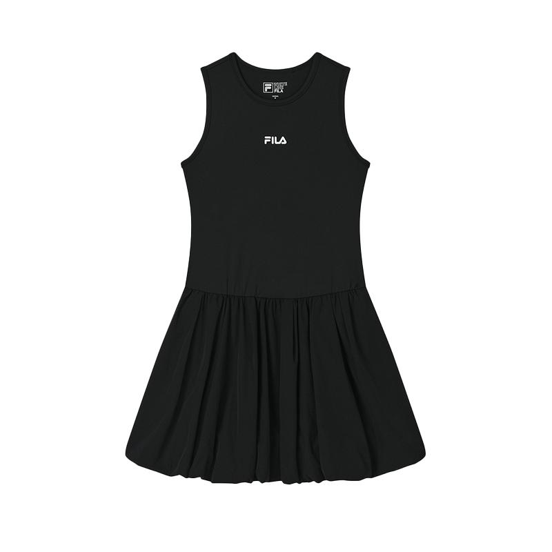 

New FILA ORIGINALE Sleeveless Dress Women s Jet Black F11W529315F-BK 170/88A/L