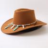Popular European and American Classic Big-brimmed Western Cowboy Hat Men's and Women's Outdoor Fashion Anti-sun Cowboy Hat Jazz Hat