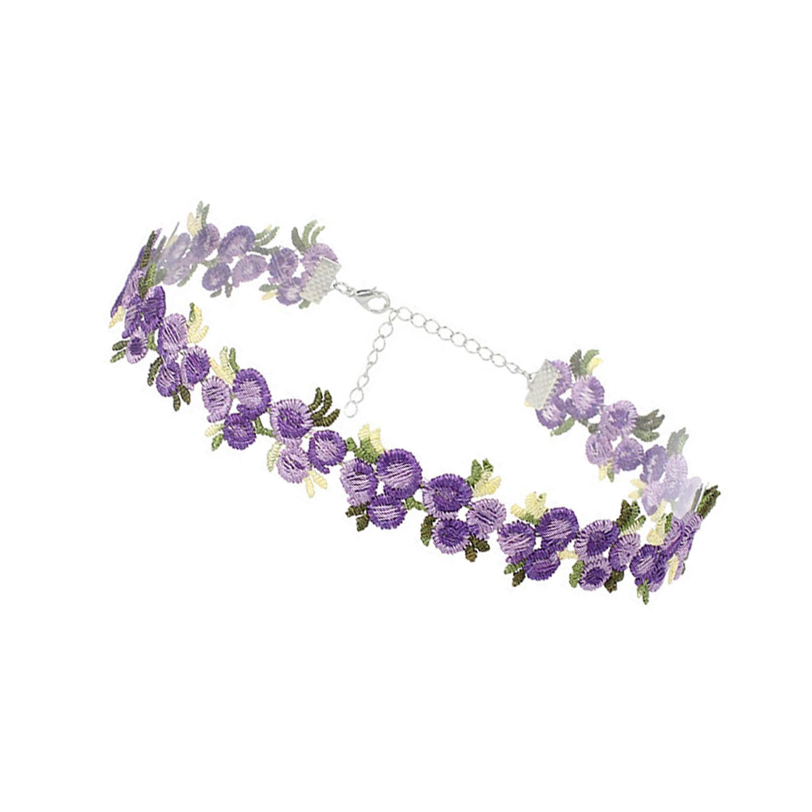 Portable Comfort Fit Lace Choker Necklace Fashion Jewelry Accessory for Women Ladies Adds Elegant to Every Occasion