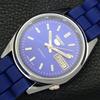 AUTOMATIC VINTAGE SEIKO 5 REFURBISHED JAPAN MENS BLUE COLOR DIAL WATCH a440536-4 Sk-a440536