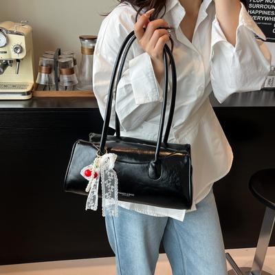 Trendy Portable Small Square Bag Women's Bag 2025 Summer New Light Luxury Shoulder Bag Commuter Armpit Bag