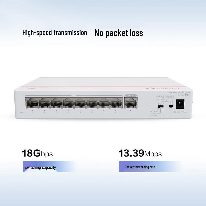 Huawei Kunling S110-8P1T 8-Port Gigabit POE Unmanaged Switch