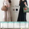 FEISEDY Plus Size Loose Elegant Chiffon Dress with Round Neck and Short Solid Long A8107 Women's Dress, Fit, Stylish, Sleeves, Color, Slimming, Dress,