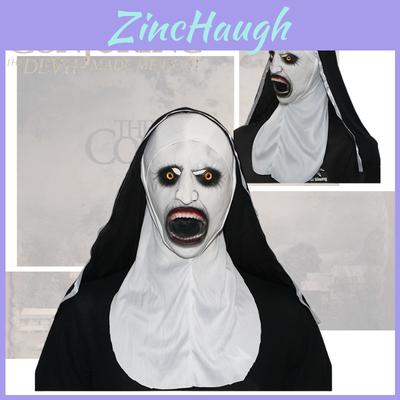 Scary Halloween Latex Nun Mask Haunting And Terrifying Horror Movie Inspired