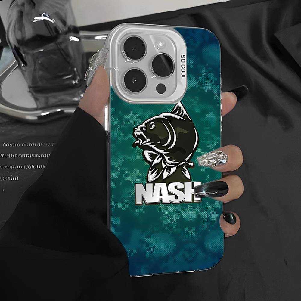 N-Nashs Fishing Logo Phone Case For IPhone 17 16 Plus Pro Max 15 14 13 12 11 Matte Colorful Covers